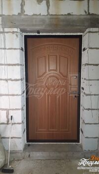 входная дверь в классическом стиле в частный дом из пеноблоков - фото внутри.jpeg